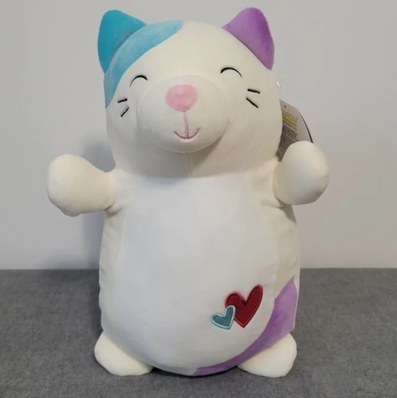 Squishmallows Other - 14" Cora Tabby Cat NWT Hugmee Hug Mee Kellytoy HTF 2022 Valentine Squishmallow